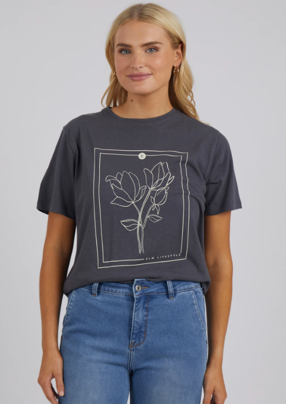 Elm Laurel Tee Charcoal|Abbey Road