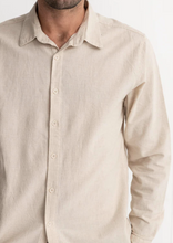 Load image into Gallery viewer, RHYTHM Classic Linen LS Shirt Sand | Abbey Road Kaikoura