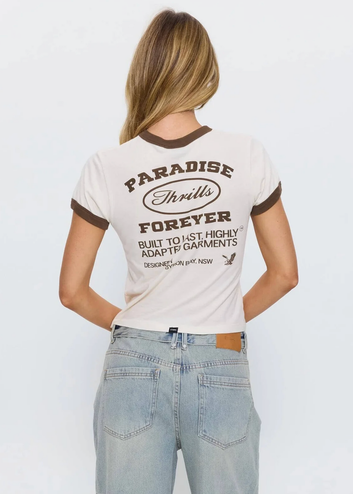 Last Stop Ringer Boy Tee - Heritage White | Abbey Road Kaikoura