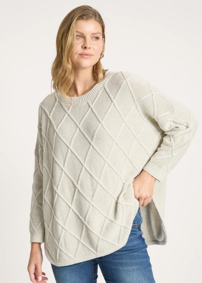 Liora Relaxed Jumper - One Size\  Bisque | Abbey Road Kaikoura