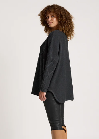 Liora Relaxed Jumper - One Size\  Char | Abbey Road Kaikoura