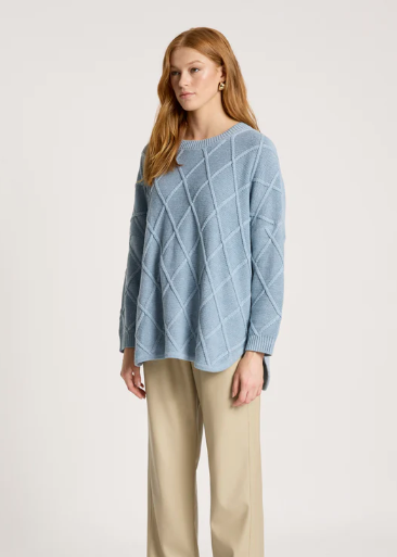 Liora Relaxed Jumper - One Size\  Lake | Abbey Road Kaikoura