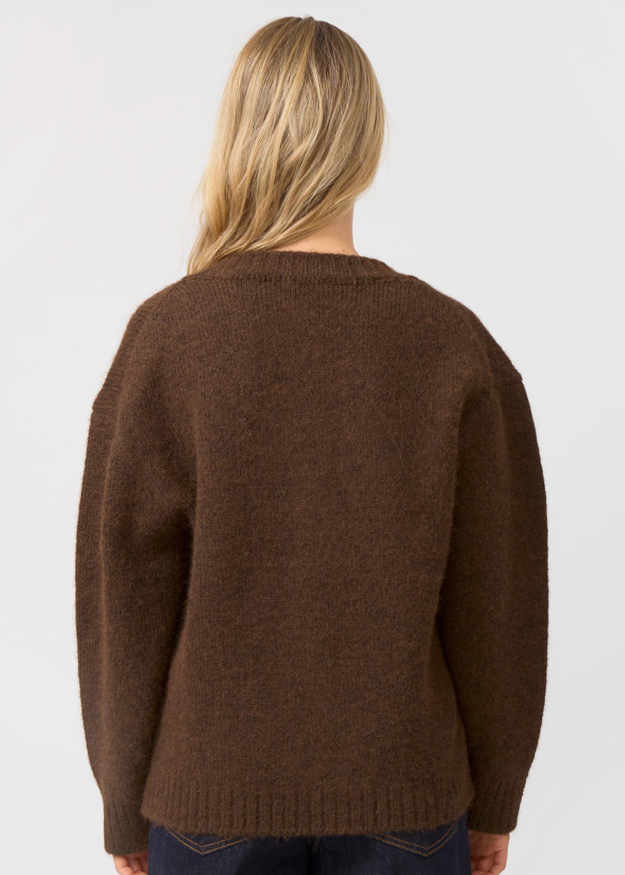 Loretta Cardigan - Brown | Abbey Road Kaikoura