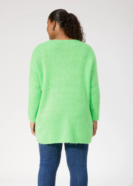 Lyon Relaxed Jumper - Lime / One Size