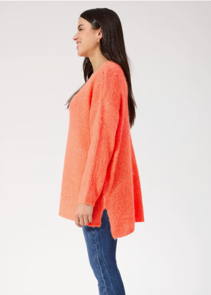 Lyon Relaxed Jumper - Orange / One Size