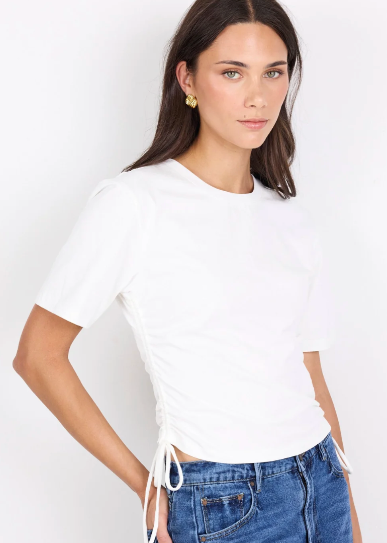 Lyrics White Tie Side Detail Tee | Abbey Road Kaikoura