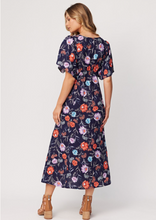 Load image into Gallery viewer, Lemon Tree Mavis Dress Navy Floral | Abbey Road Kaikoura