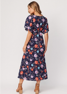 Lemon Tree Mavis Dress Navy Floral | Abbey Road Kaikoura