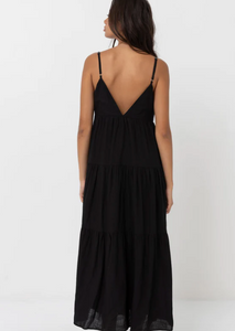 RHYTHM Classic Tiered Midi Dress | Abbey Road Kaikoura