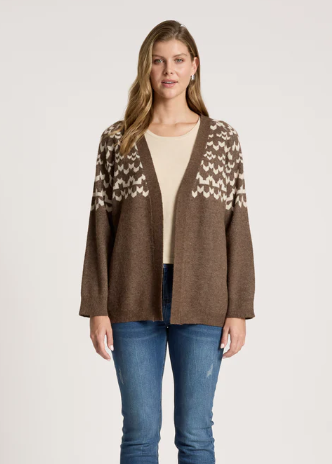 Maasai Cardigan - Cocoa/Dune | Abbey Road Kaikoura