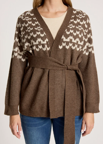 Maasai Cardigan - Cocoa/Dune | Abbey Road Kaikoura