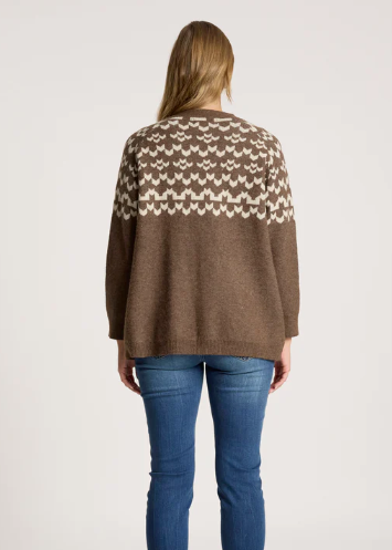 Maasai Cardigan - Cocoa/Dune | Abbey Road Kaikoura
