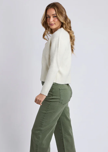 Marla Floral Knit Vintage White | Abbey Road Kaikoura