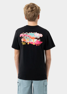 Meek Scratched Slasher Boys Tee / Black_2 | Abbey Road Kaikoura