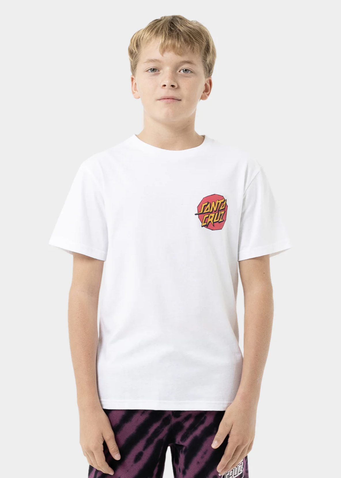 Meek Scratched Slasher Boys Tee / White | Abbey Road Kaikoura
