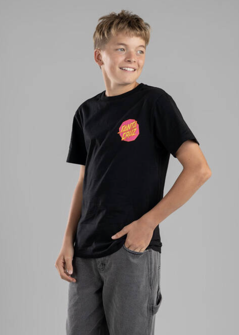 Meek Scratched Slasher Tee - Black | Abbey Road Kaikoura