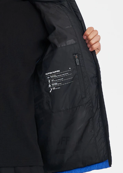 Men's Rider Puffer Jacket Cobalt/Black | Abbey Road Kaikoura