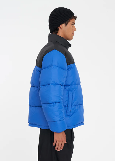 Men's Rider Puffer Jacket Cobalt/Black | Abbey Road Kaikoura