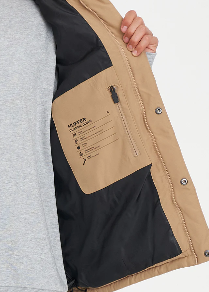 Mens Classic Down Vest Tan | Abbey Road Kaikoura