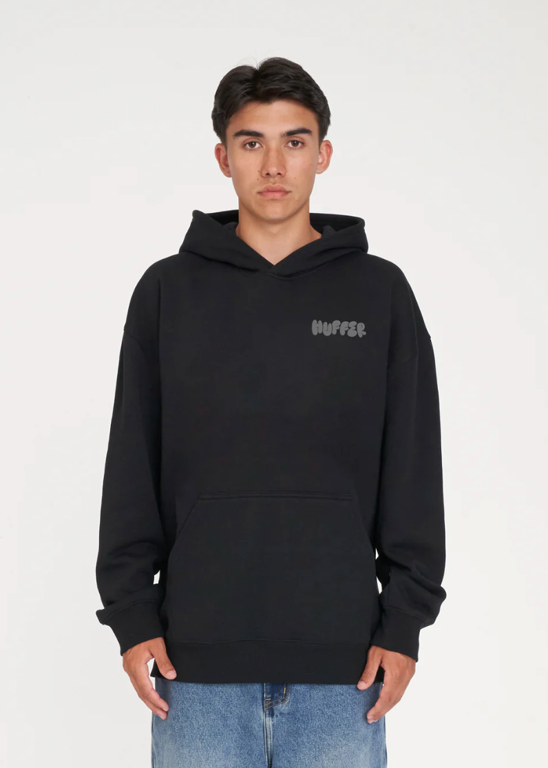 Mens Weekend Hood/Puffy Black/Grey | Abbey Road Kaikoura