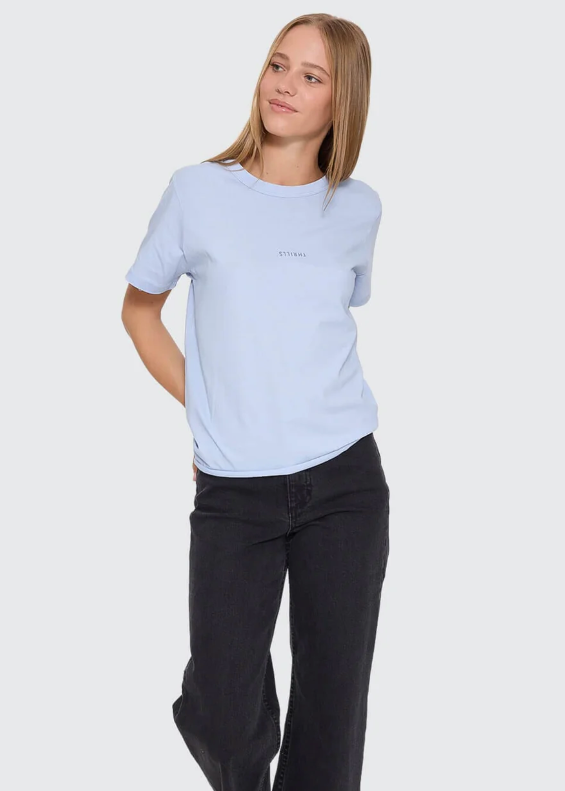Minimal Thrills Relaxed Tee - Placid Blue | Abbey Road Kaikoura