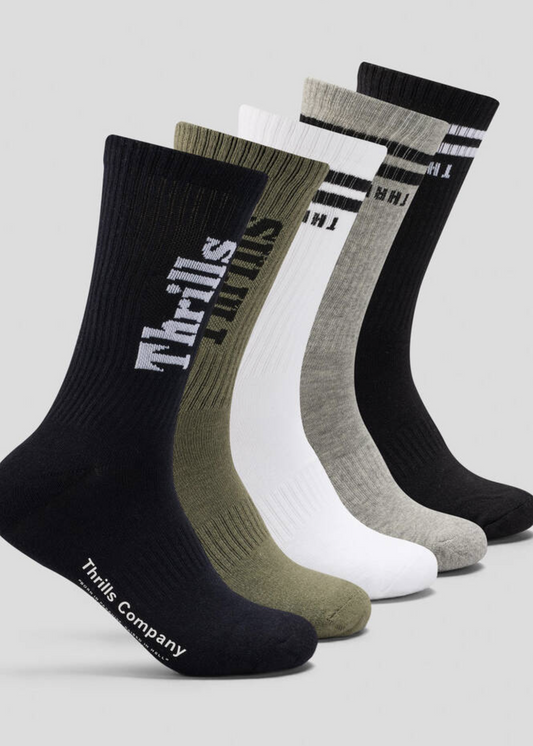 Minimal Thrills Socks / 5 Pack | Abbey Road Kaikoura