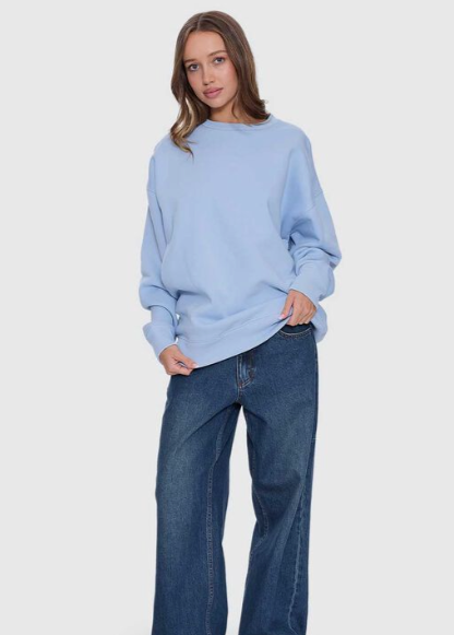 Minimals Thrills Slouch Crew - Placid Blue | Abbey Road Kaikoura