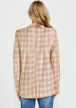 Load image into Gallery viewer, Sass Pippa Blazer/Mocha Check|Abbey Road