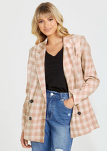 Load image into Gallery viewer, Sass Pippa Blazer/Mocha Check|Abbey Road