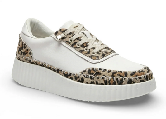Noa Leopard Whipstitch Platform Sneaker | Abbey Road Kaikoura