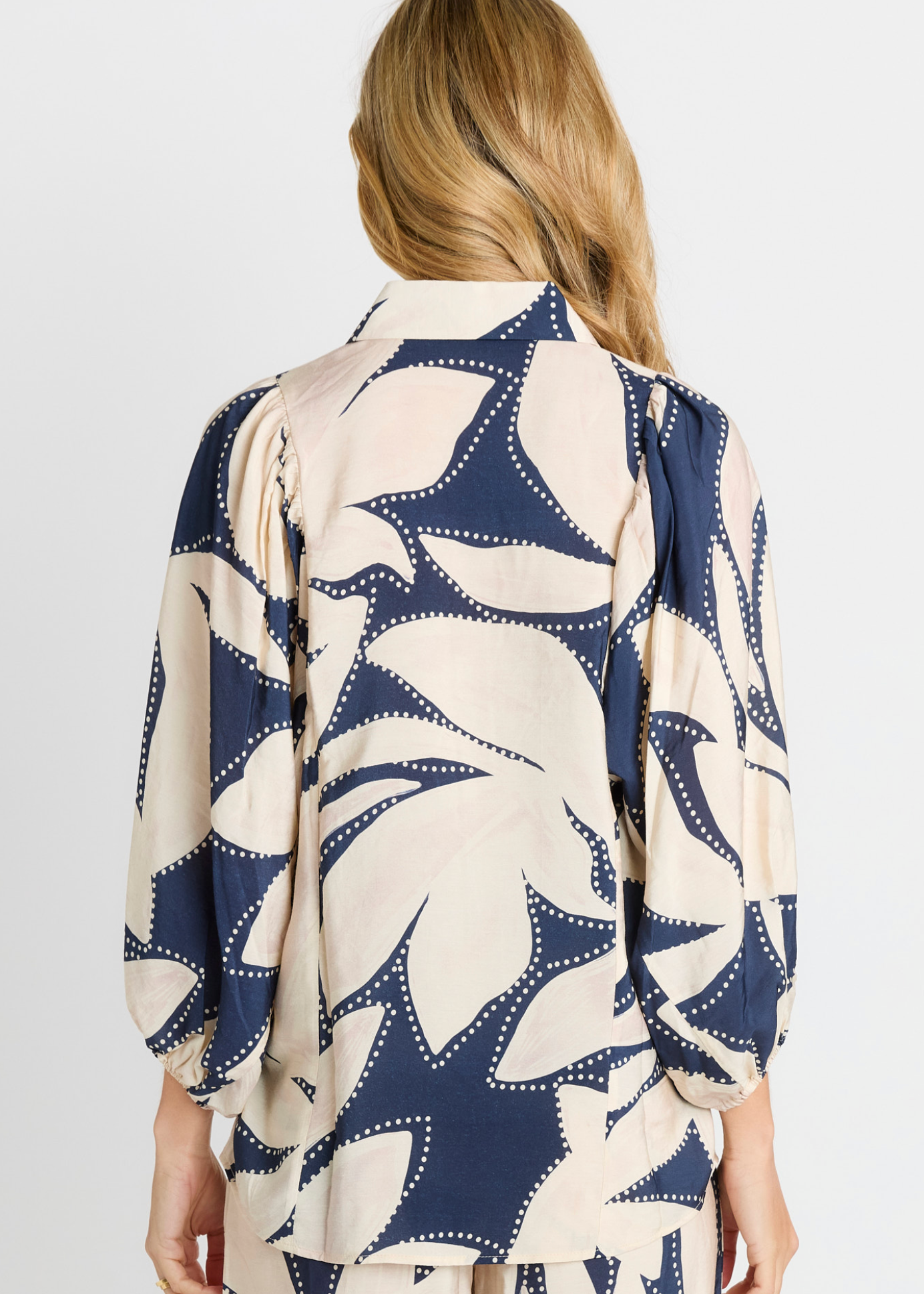 Nova Shirt - Navy Floral | Abbey Road Kaikoura