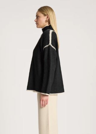 Orin Jumper - Black/Dune | Abbey Road Kaikoura 