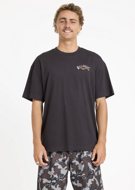 Otis Arch Tee Black | Abbey Road Kaikoura