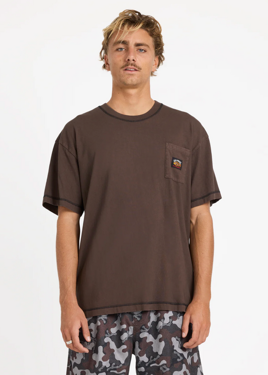 Otis Pocket Tee Chocolate  | Abbey Road Kaikoura