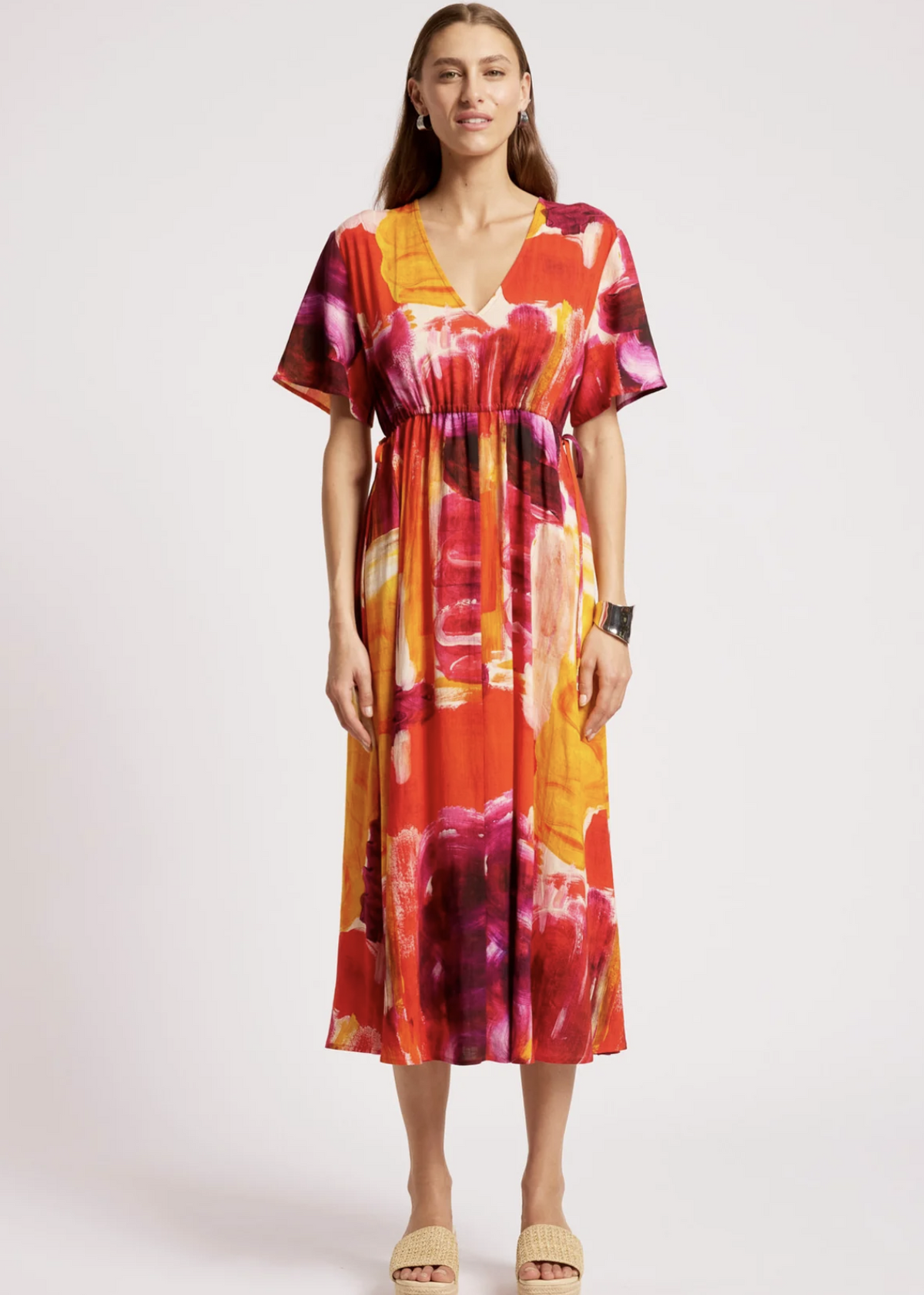 Palmera Tie Maxi Dress Solara | Abbey Road Kaikoura