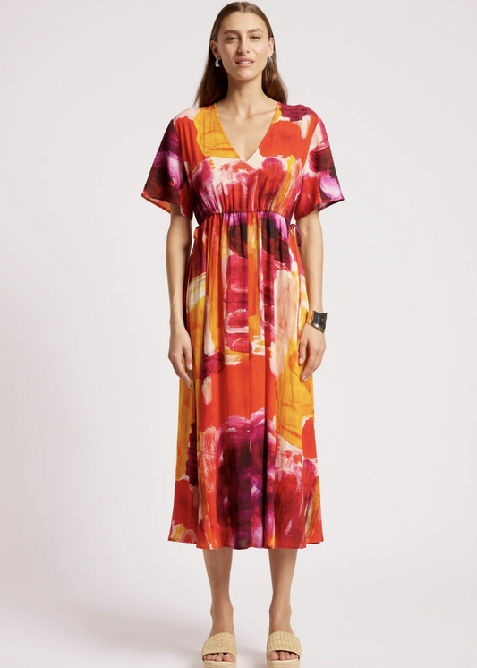 Palmera Tie Maxi Dress Solara | Abbey Road Kaikoura