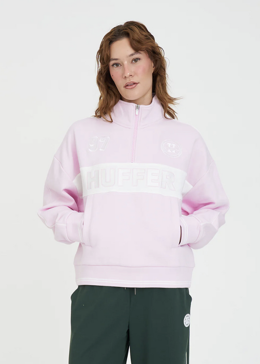 Panelled 1/4 Zip 350/Arena Petal | Abbey Road Kaikoura