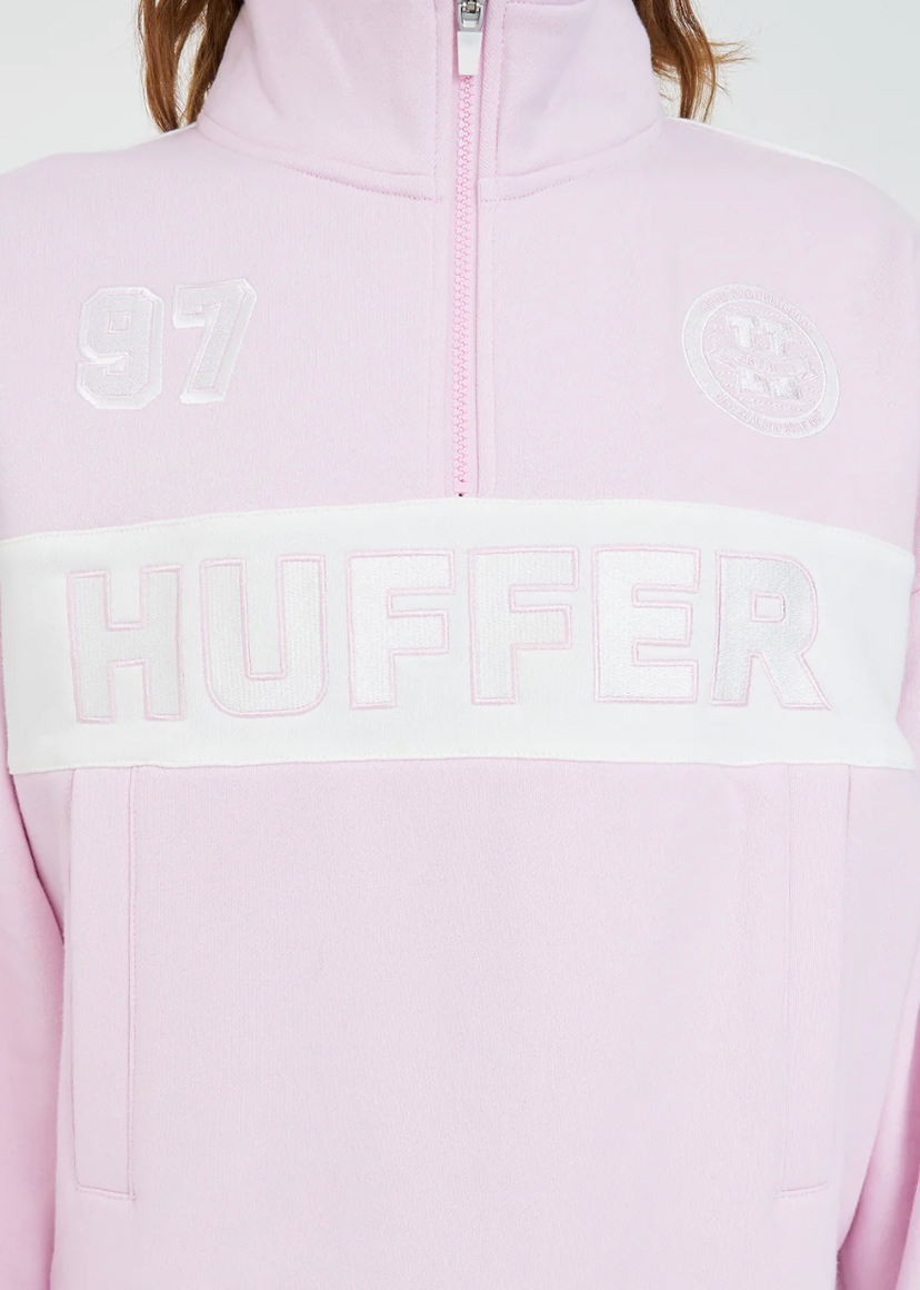 Panelled 1/4 Zip 350/Arena Petal | Abbey Road Kaikoura