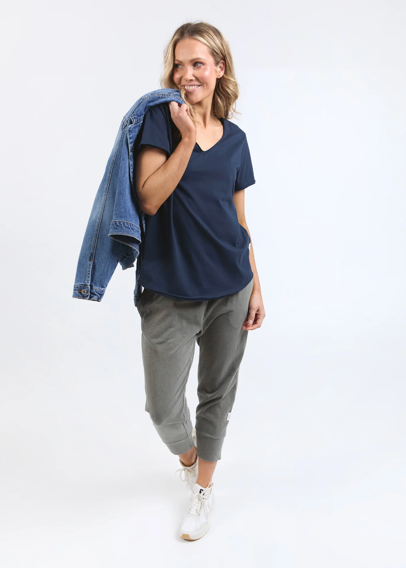 Pima Vee Tee - Navy  | Abbey Road Kaikoura