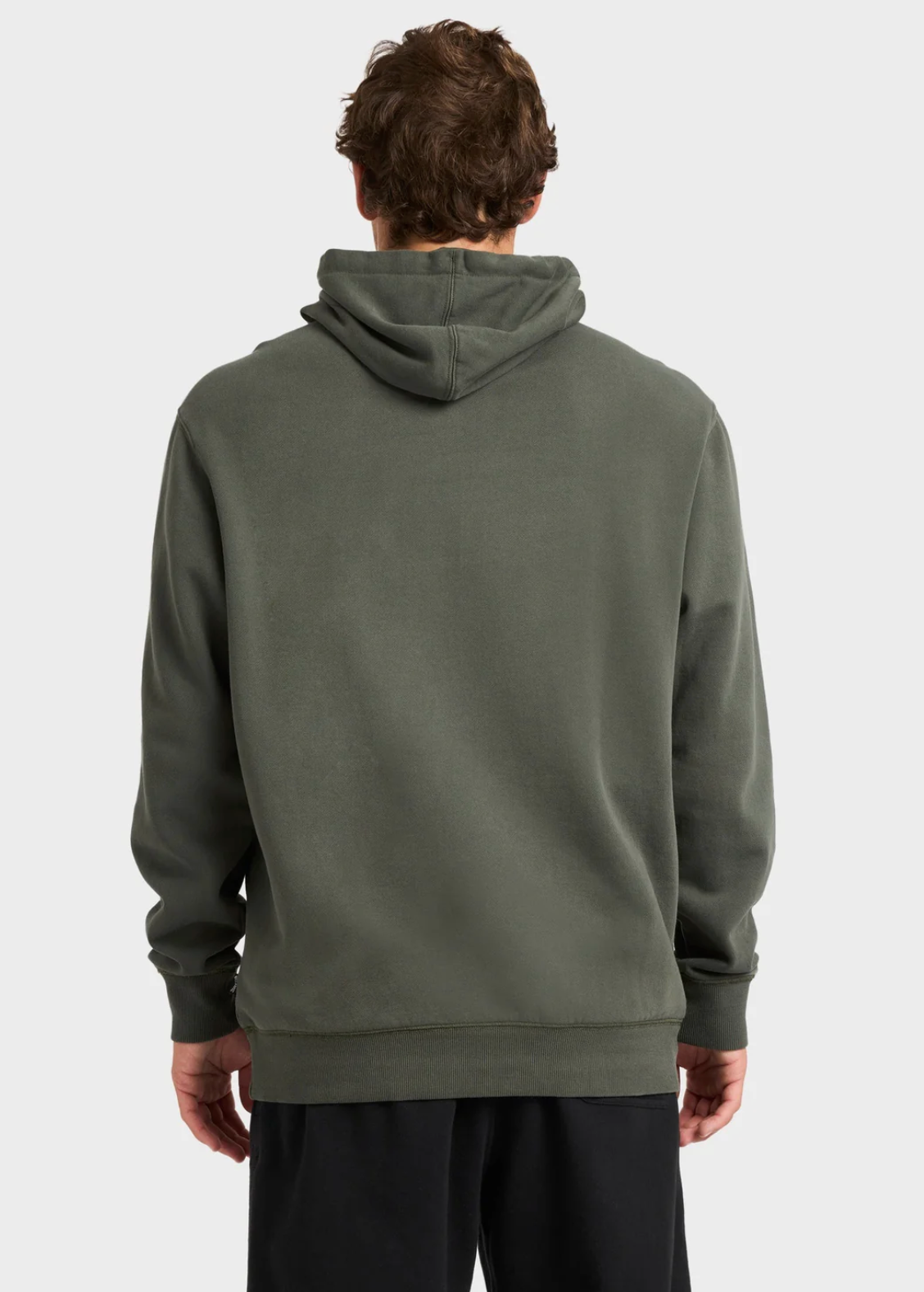 Premium Wave Washed Pullover Hoodie - Deep Forest