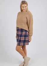 Load image into Gallery viewer, Elm Reilly Check Skirt/Navy|Abbey Road