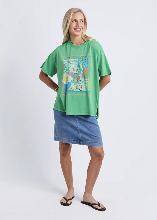 Rio Rio Tee - Green | Abbey Road Kaikoura