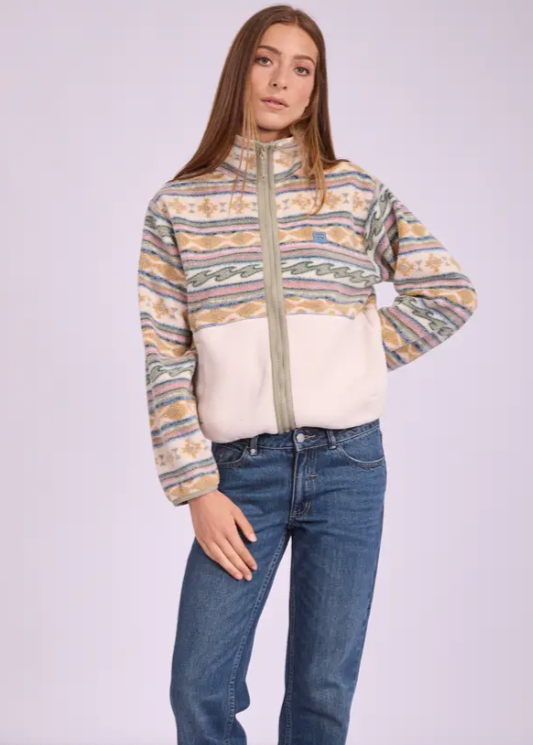 Rock Jetty Mock Neck Zip Fleece | Abbey Road Kaikoura
