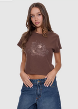 Load image into Gallery viewer, Ruined Paradise Mini Tee - Cocoa | Abbey Road Kaikoura