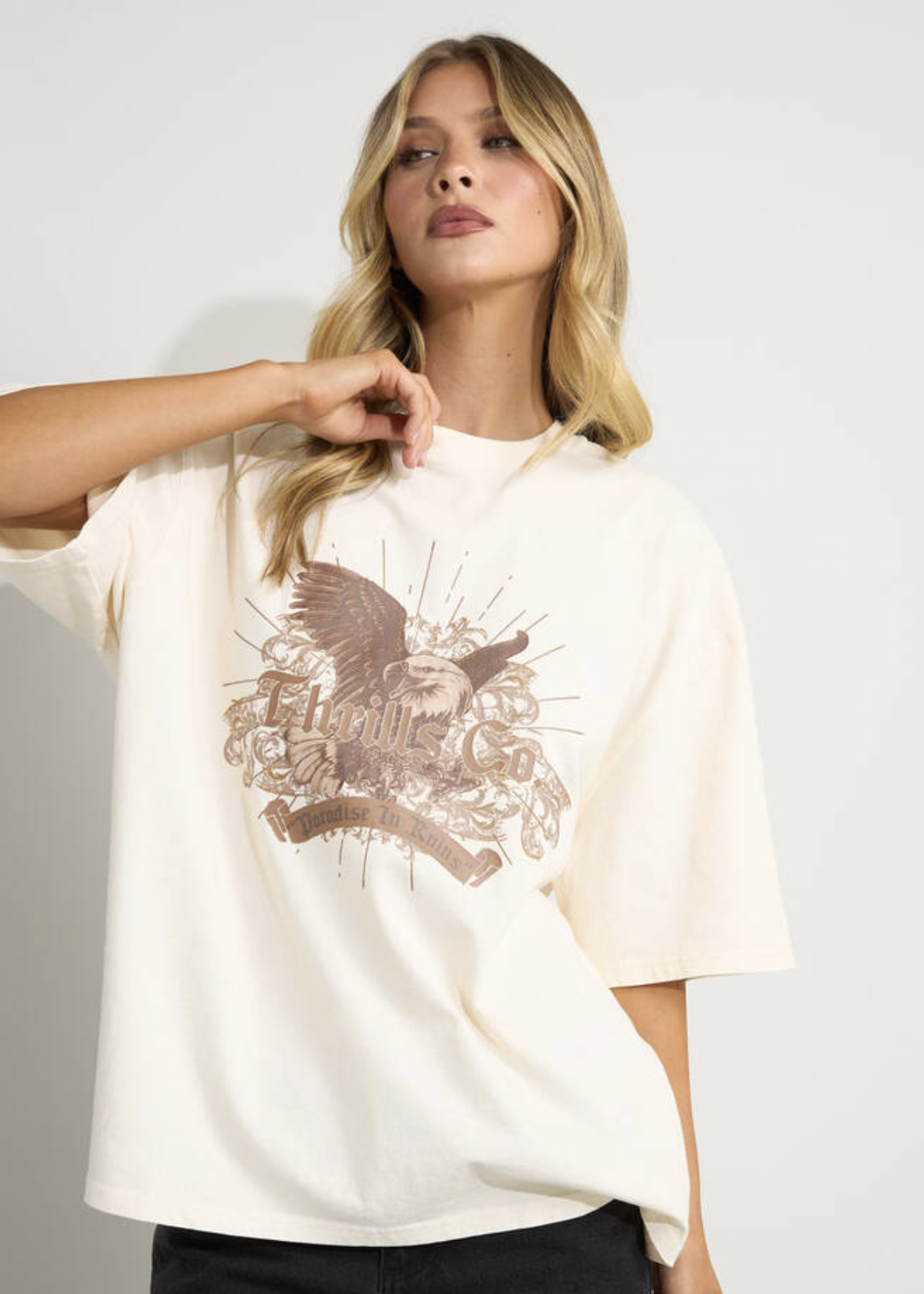 Ruined Paradise Oversized Tee - Heritage White | Abbey Road Kaikoura