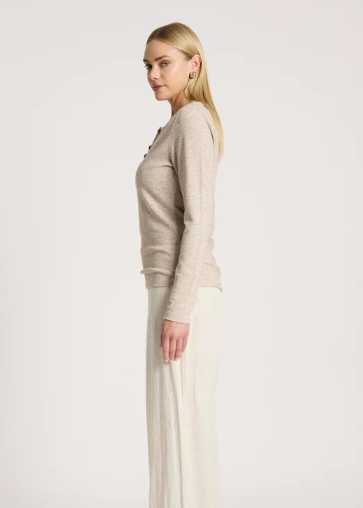 Rumi Long Sleeve Top - Bisque  | Abbey Road Kaikoura