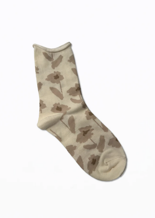 S & G Socks - Blurred Flowers | Abbey Road Kaikoura