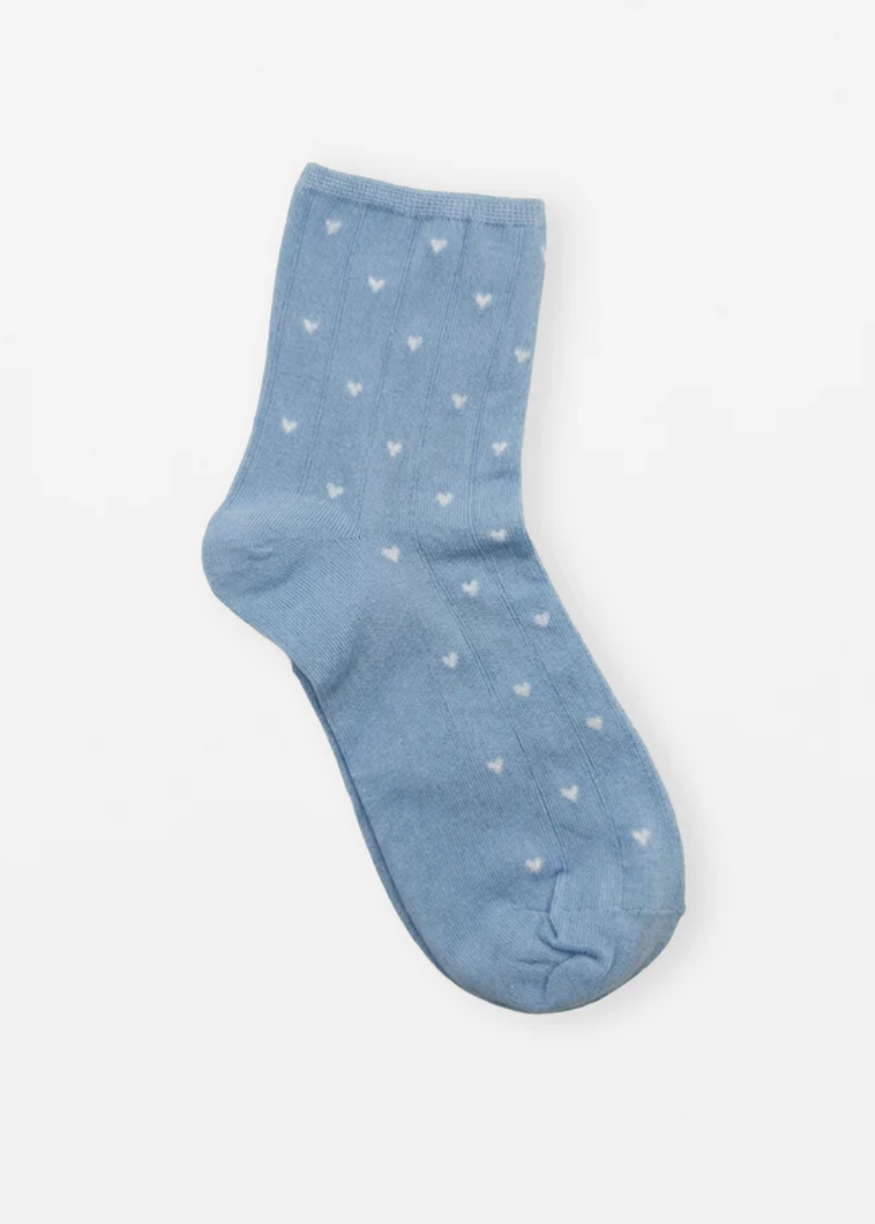 S & G Socks - Hearts Blue | Abbey Road Kaikoura