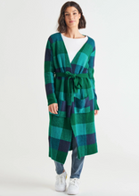Load image into Gallery viewer, BETTY BASICS Swift Cardigan - Green Check | Abbey Road Kaikoura