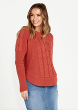 Load image into Gallery viewer, SASS Jacinta Cable Knit - Rosewood | Abbey Road Kaikoura